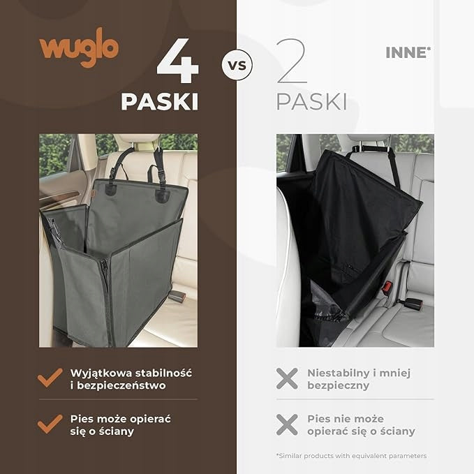 WUGLO 58 cm x 58 cm Cat Dog Car Seat Brand no brand