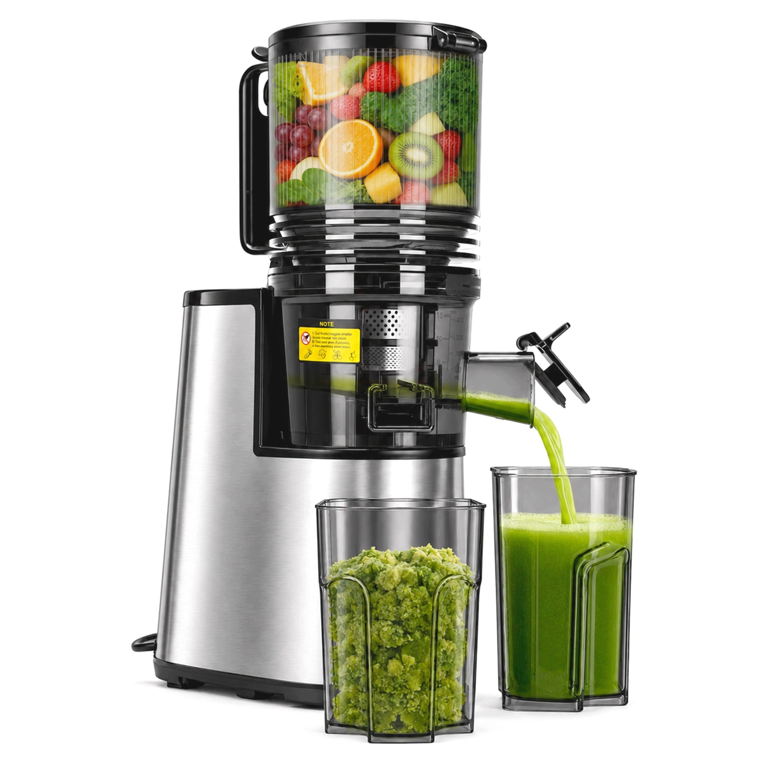 WYCISKARKA WOLNOOBROTOWA DO OWOCÓW I WARZYW 250W, SLOW JUICER, OTWÓR 145mm