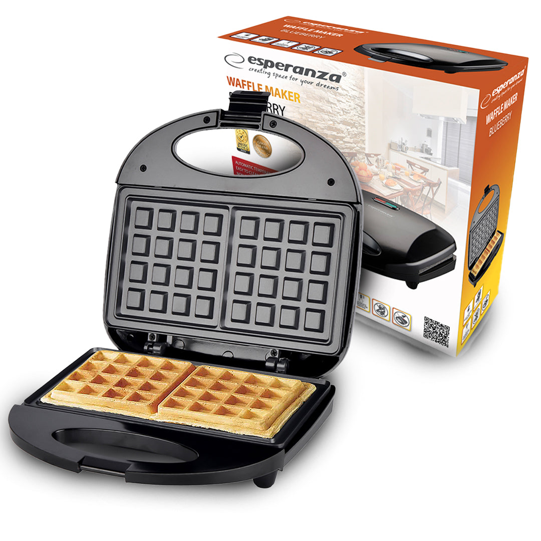 Waffle Iron 1000W FOR 2 WAFFLES NONSTICK COATING FAST HEATING Power rating 1000 W