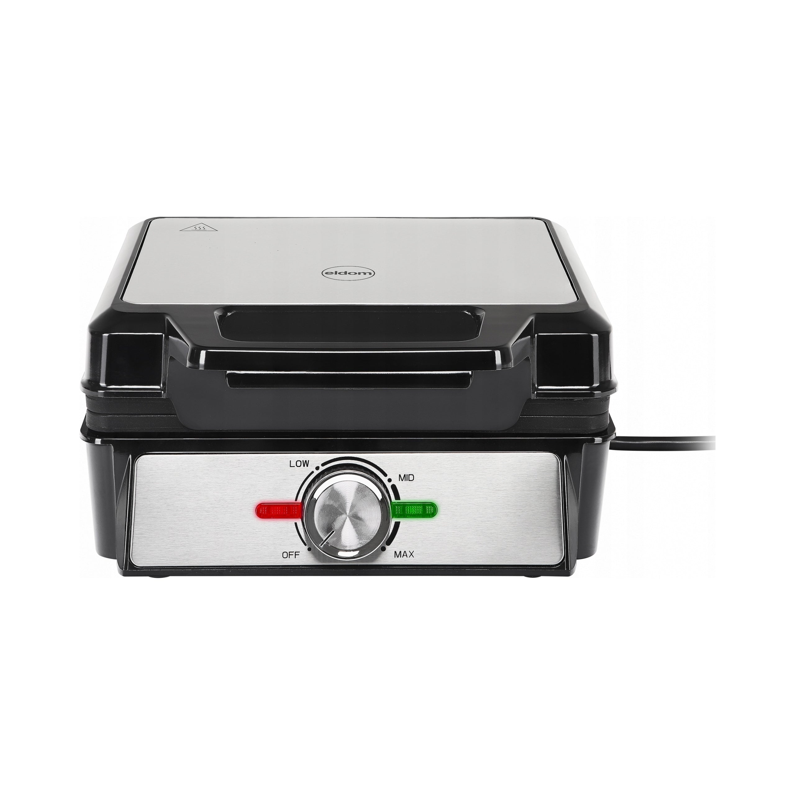 Waffle Iron Eldom 2 Large Waffles 2000W rectangles temperature control Manufacturer code WA1600