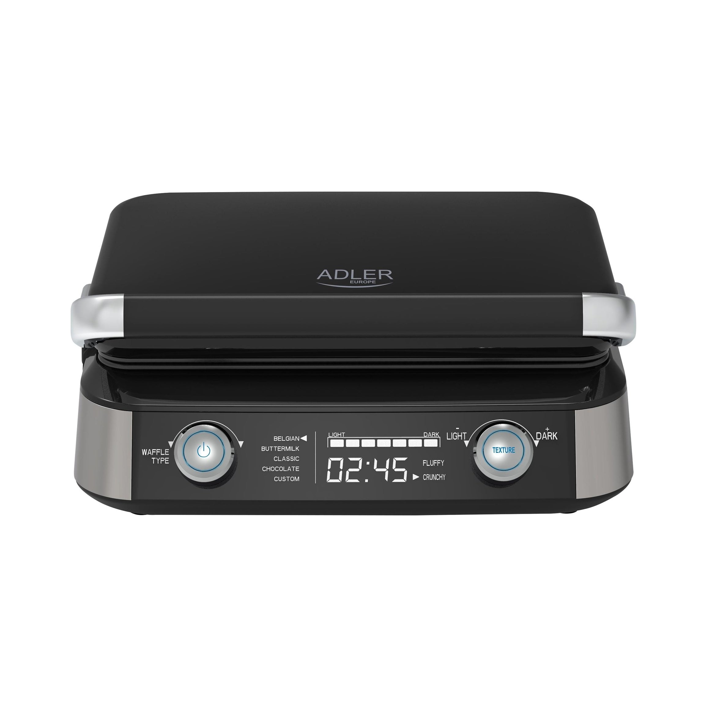 Waffle Iron For 2 Large Waffles XL 2400W 5 Programs Deep Plates Adler AD3084 Power rating 2400 W