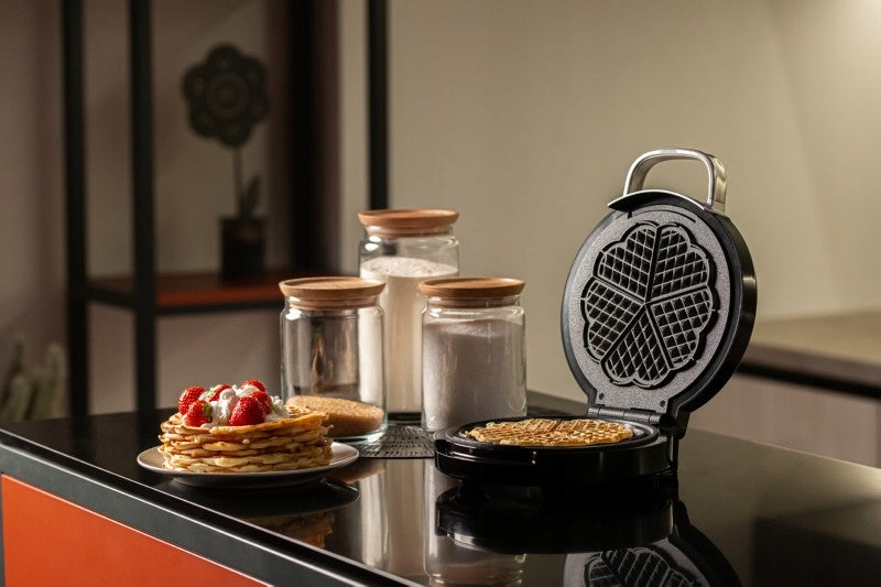 Waffle Iron Hearts Zyle 1000W Movable Hinge Double Coating Manufacturer code ZY186WM