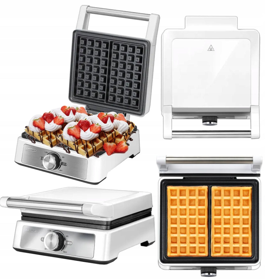 Waffle iron MPM MGO-41 white 1600W high power