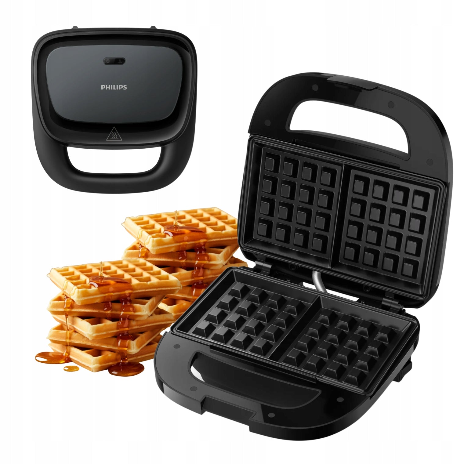 Waffle iron Philips HD2332/90 750 W 2 waffles non-stick coating