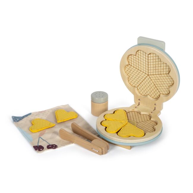 Waffle iron for children with wooden accessories for kitchen Small Foto 24m+