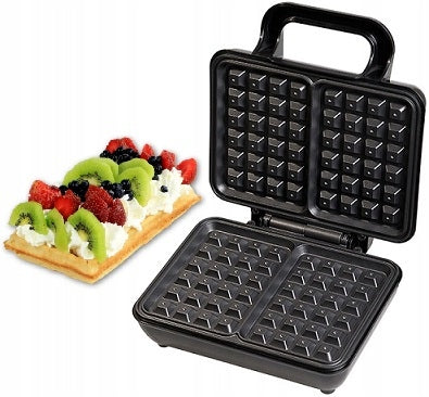 Waffle iron non-stick coating INOX 2 waffles 1000W indicator light