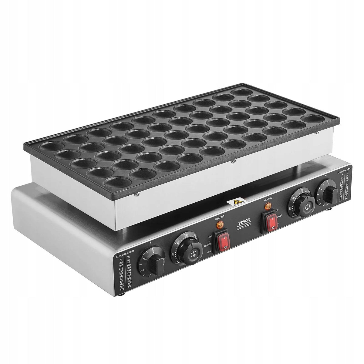 Waffle maker for Poffertjes Dutch pancakes pancake maker 50 pcs 1700W