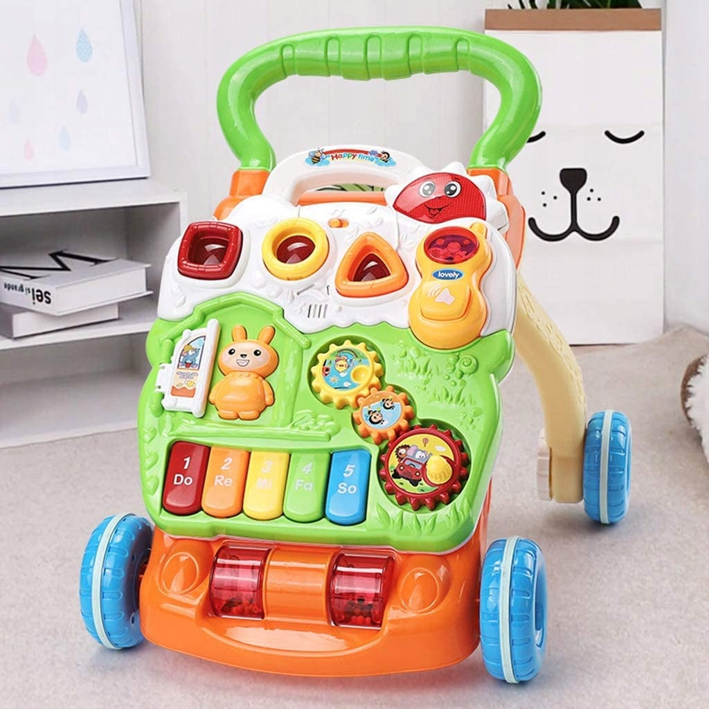 Walker Educational Interactive Pusher for Kids Ride-On Piano Table Packaging status original