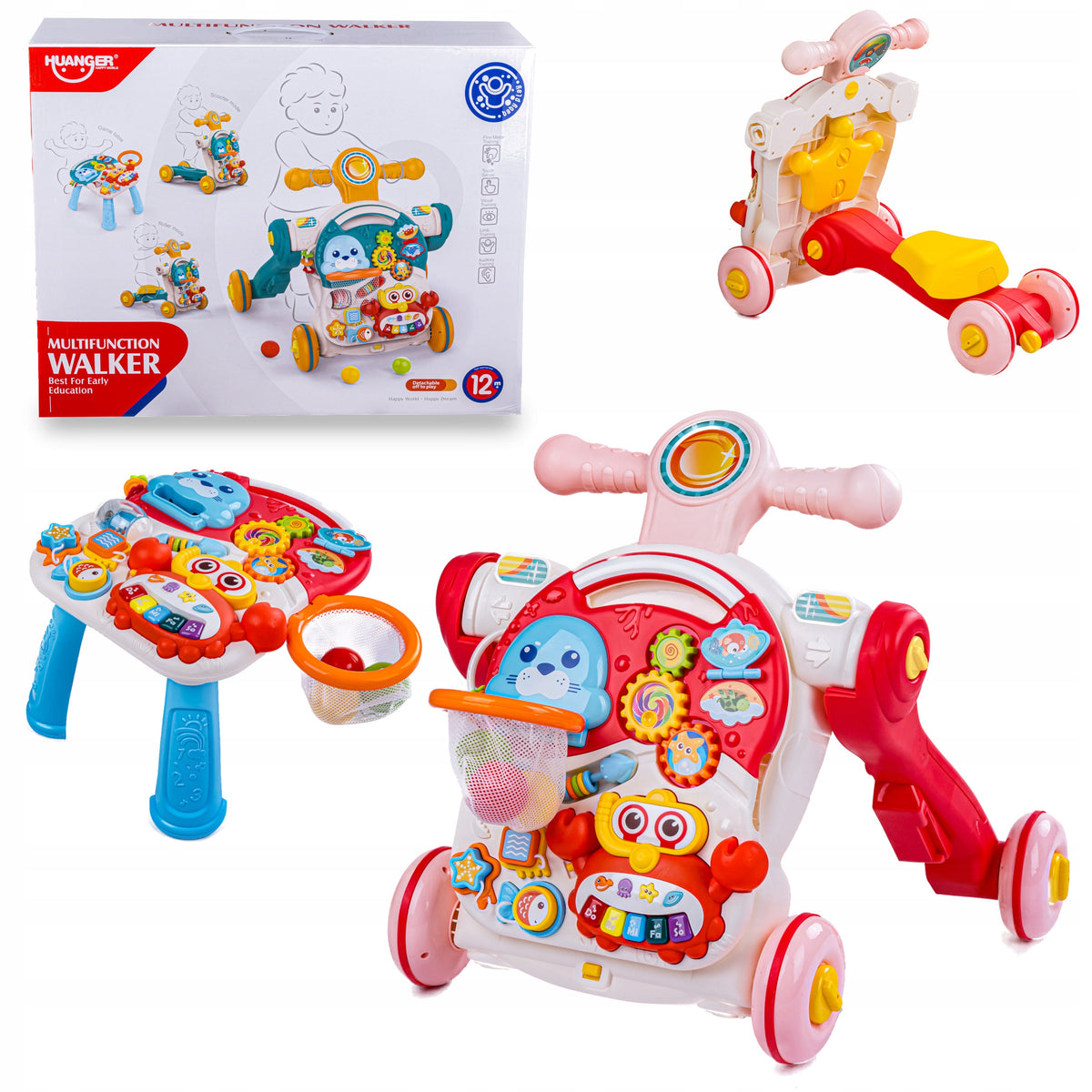 Walker SCOOTER Educational Multifunctional Playing Pusher Organ Table