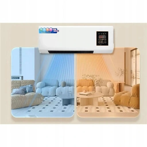 Wall Air Curtain + Remote Control Energy Efficient Strong Packaging status original