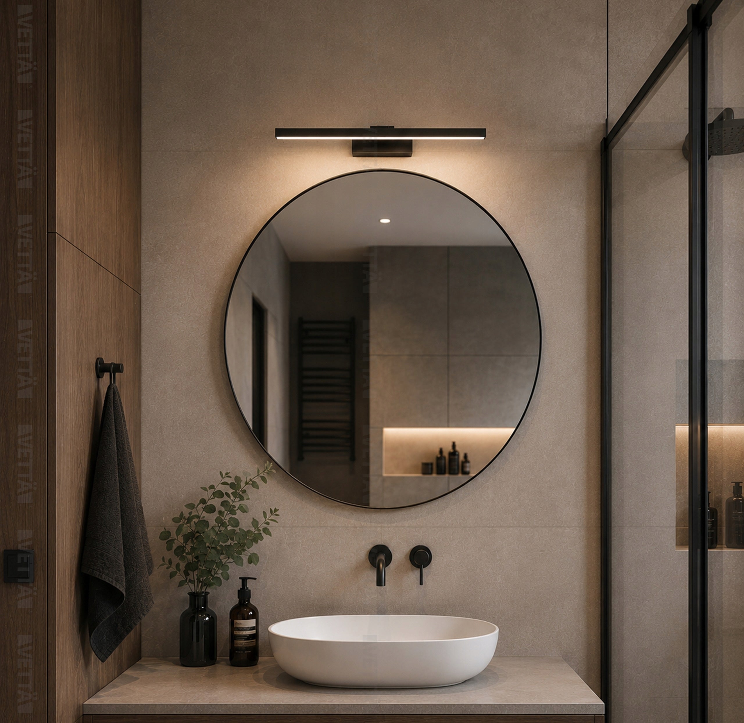 Wall Lamp 12W LED Bathroom Wall Lamp Over Mirror 50cm Neutral Packaging status original
