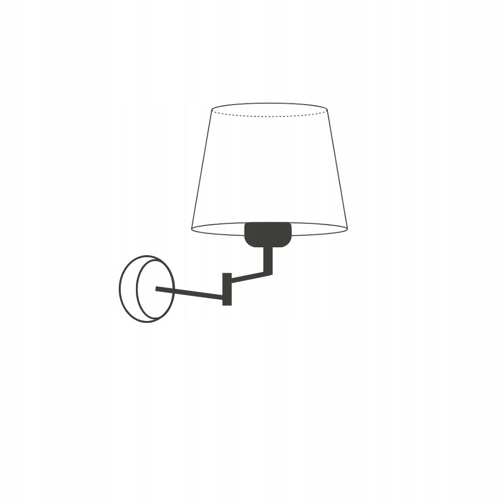 Wall Lamp Adjustable White Articulated Wall Lamp Lampshade LED E27 Manufacturer code 57328611-4-0024