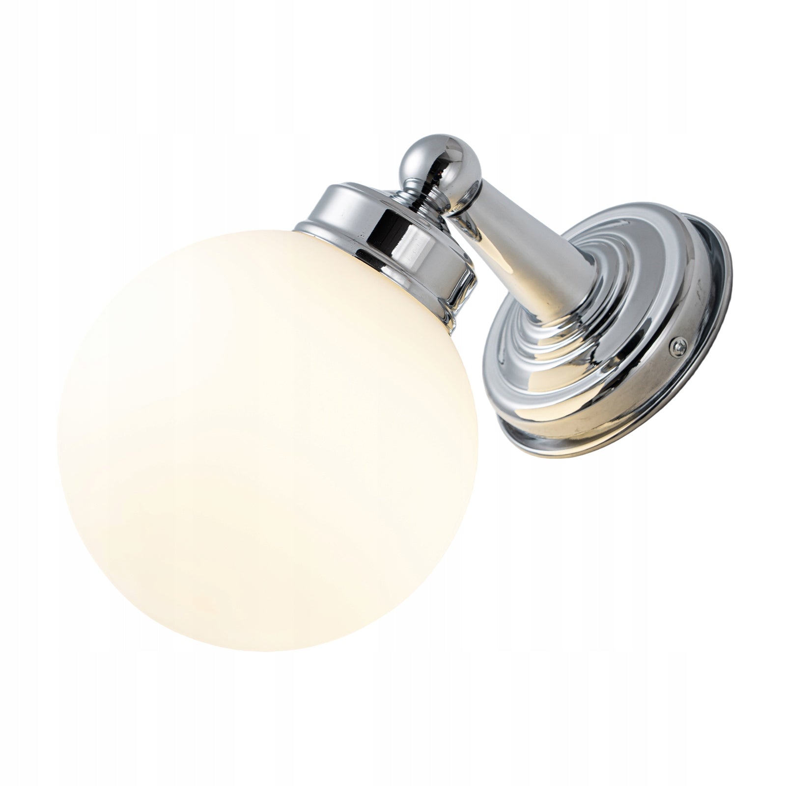 Wall Lamp Bathroom Chrome Modern Milo Glass IP44 LED E27 Brand EOEXZAL