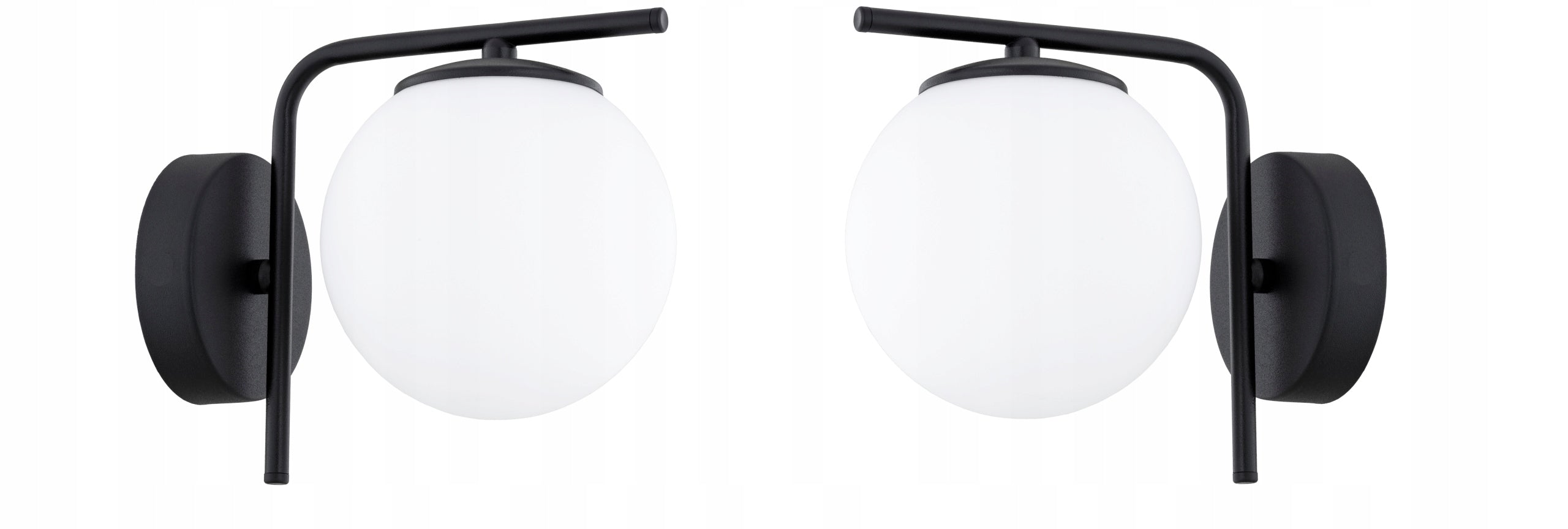 Wall Lamp Black White Balls Milo LED E27 Brand Elko-Lighting