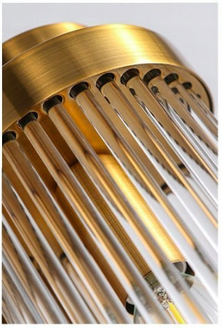 Wall Lamp Brass Ionic 40cm Gold Crystal Iluminar E14 Brand Iluminar