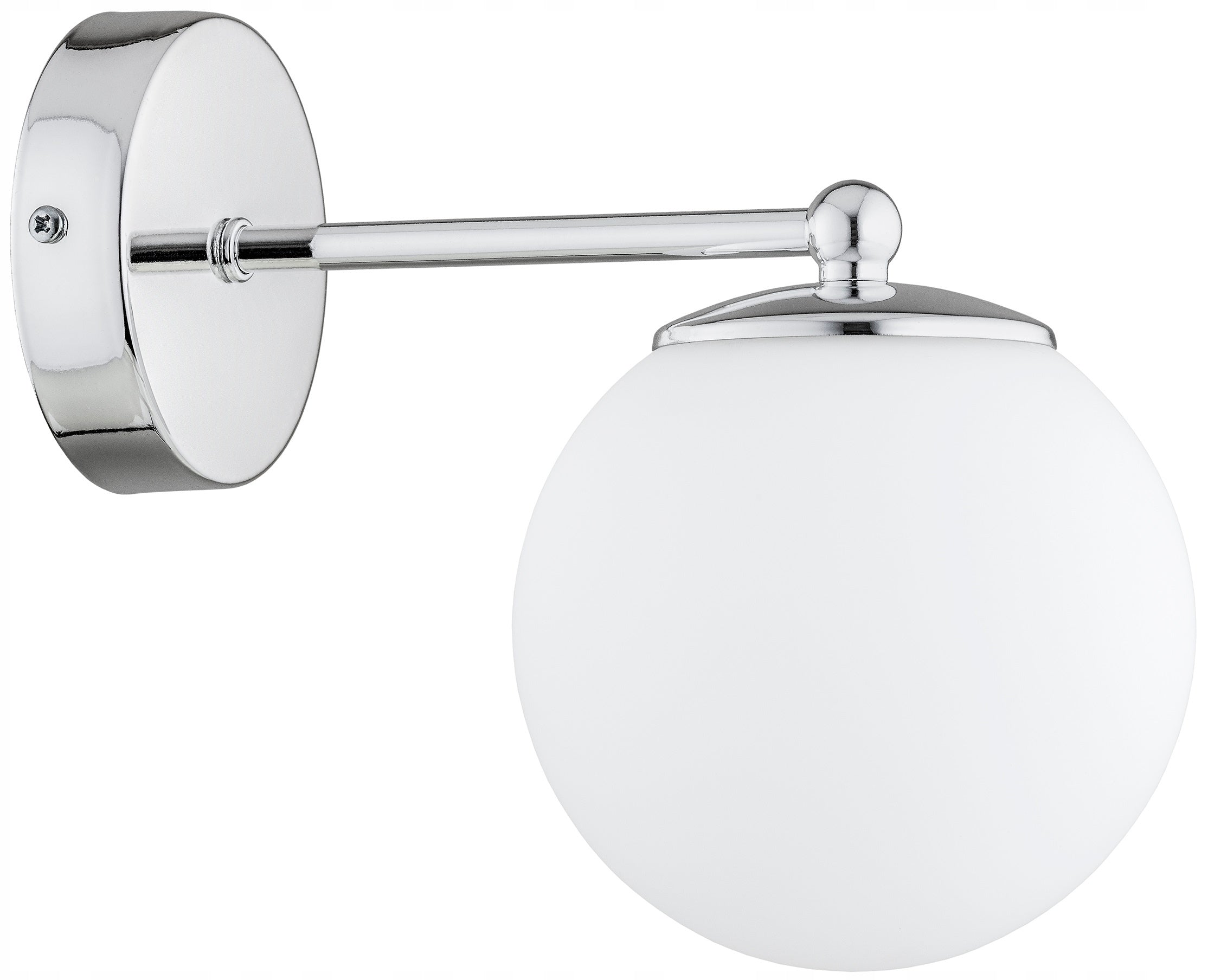 Wall Lamp Chrome White Ball Milo LED E27
