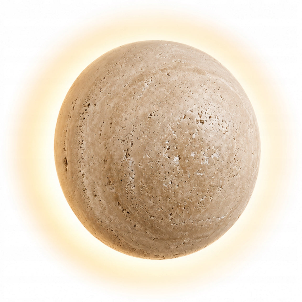 Wall Lamp Fixture Wall Lamp Travertine Natural Sand Stone Japandi