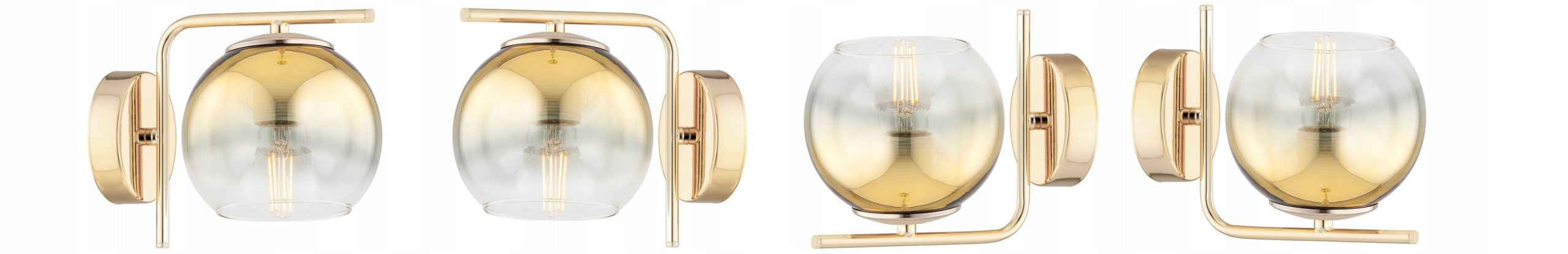 Wall Lamp Gold Chandelier Balls Astra LED E27 Brand Elko-Lighting