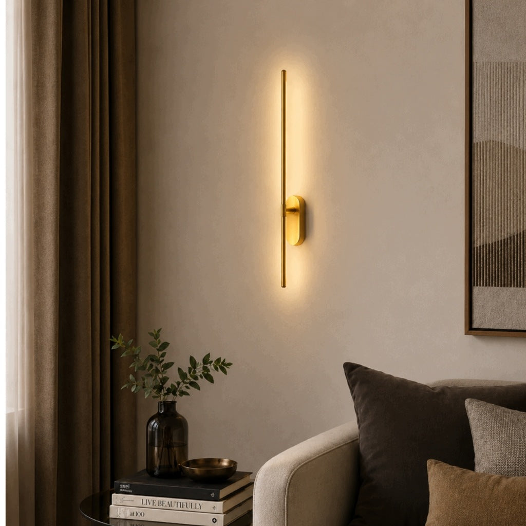 Wall Lamp Gold Modern Loft Slim Minimalist LED 61cm Packaging status original