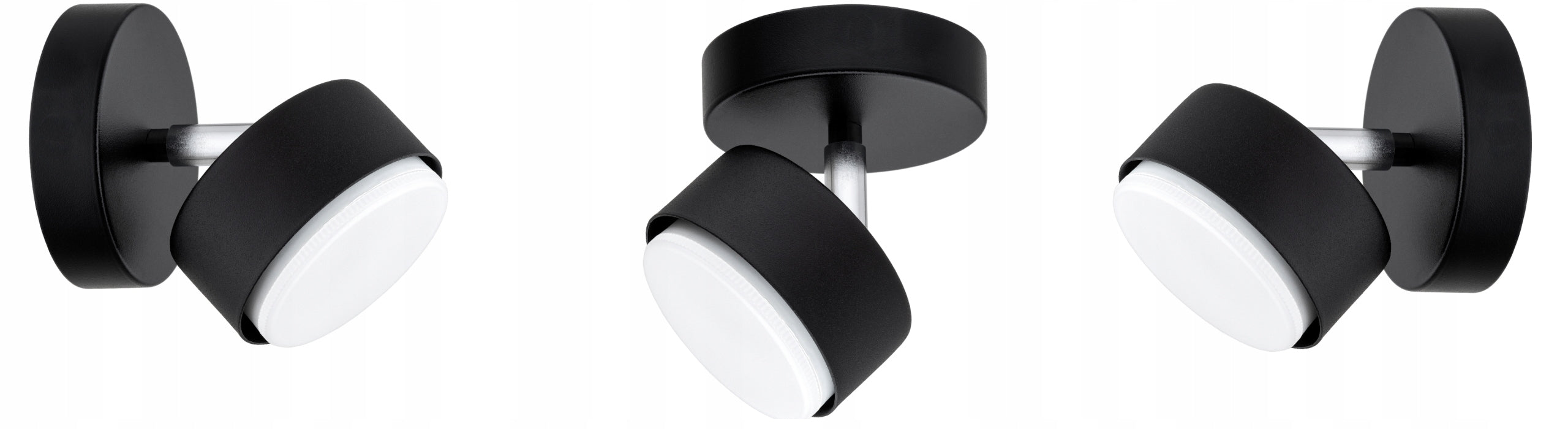 Wall Lamp Halogen Spot Adjustable Black Mono Gx53 Manufacturer code 89-024