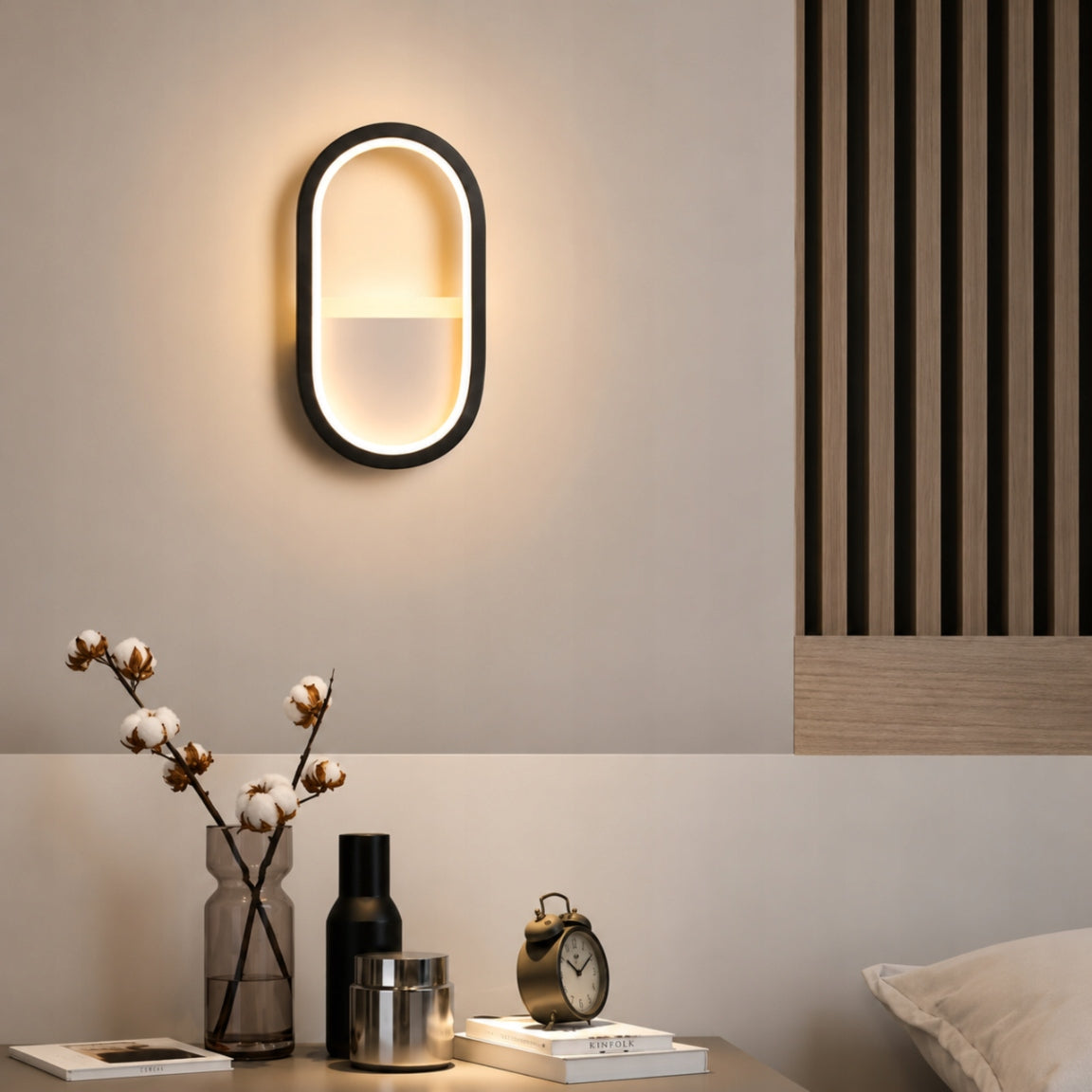 Wall Lamp LED Wall Lamp Oval Indoor Modern For Bedroom 10W Brand no brand