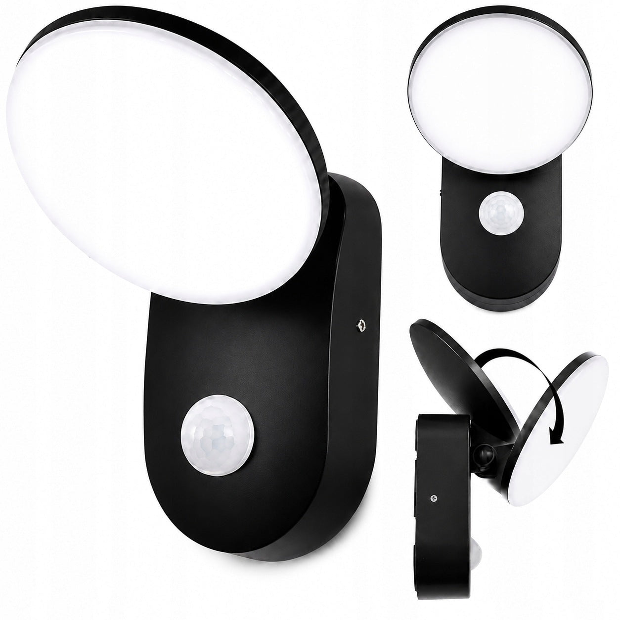 Wall Lamp Outdoor Facade Lamp Twilight Motion Sensor 12W