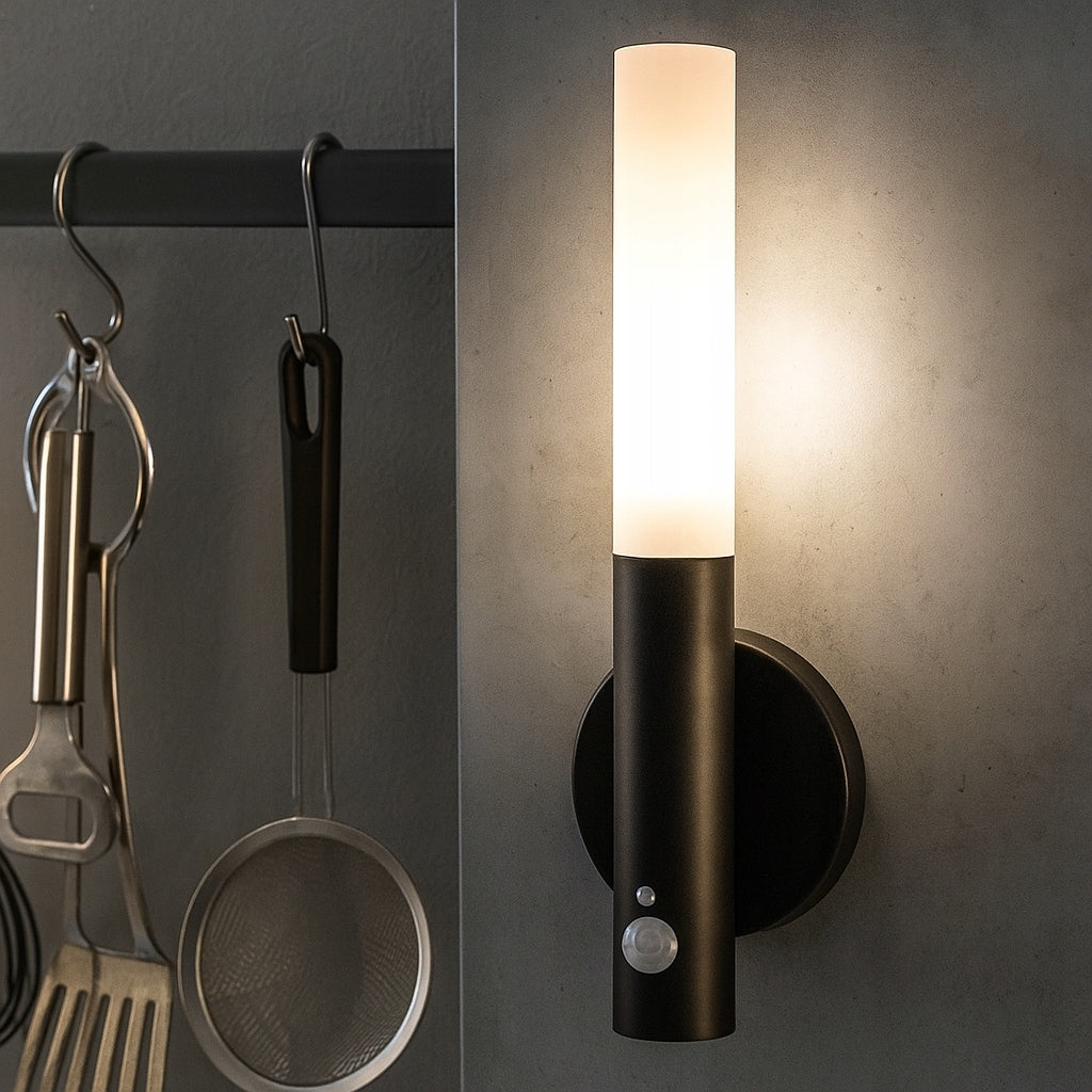 Wall Lamp with Motion Sensor for Battery Magnet for Wall Manufacturer code Lampa LED Aku Stick PIR czarna magnes
