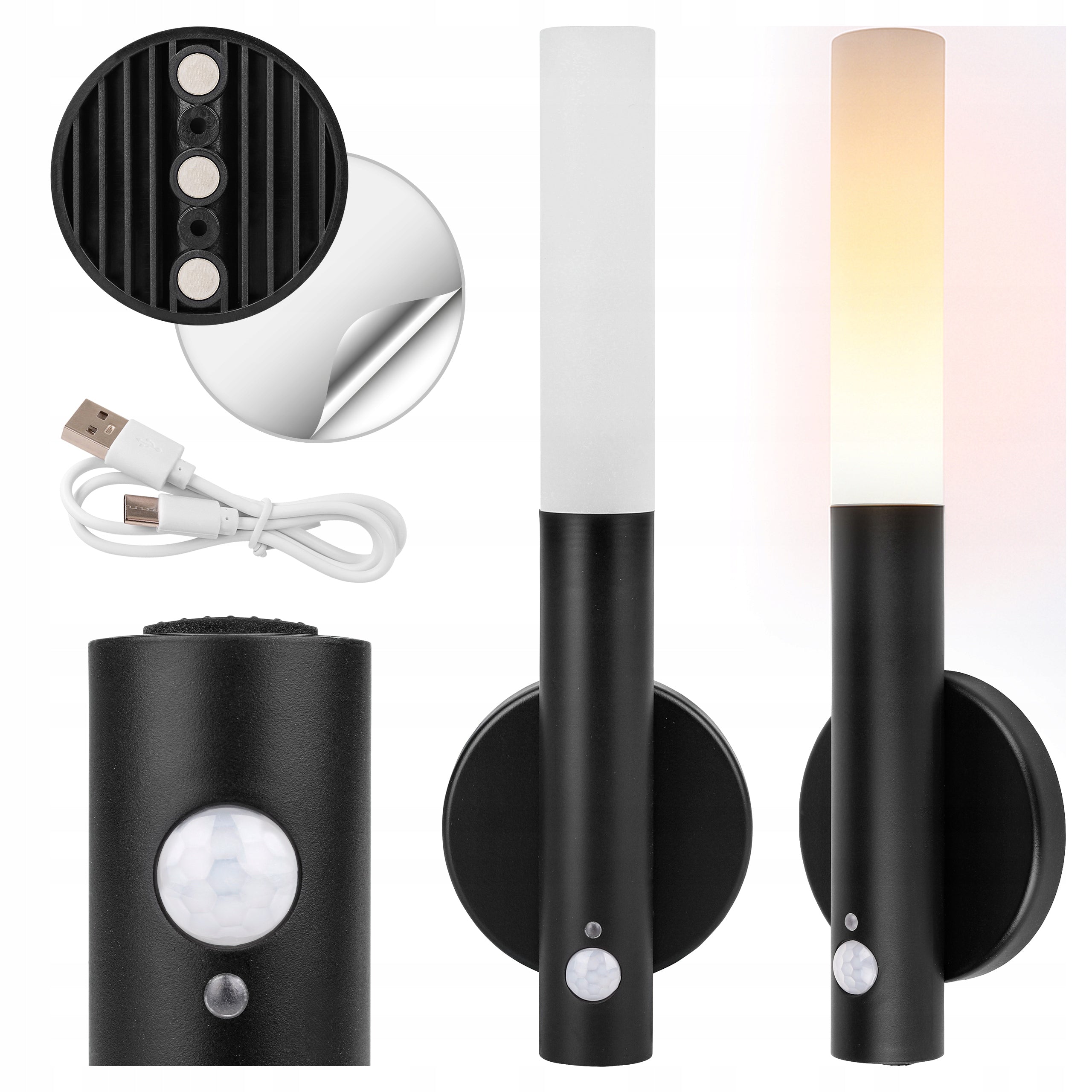Wall Lamp with Motion Sensor for Battery Magnet for Wall
