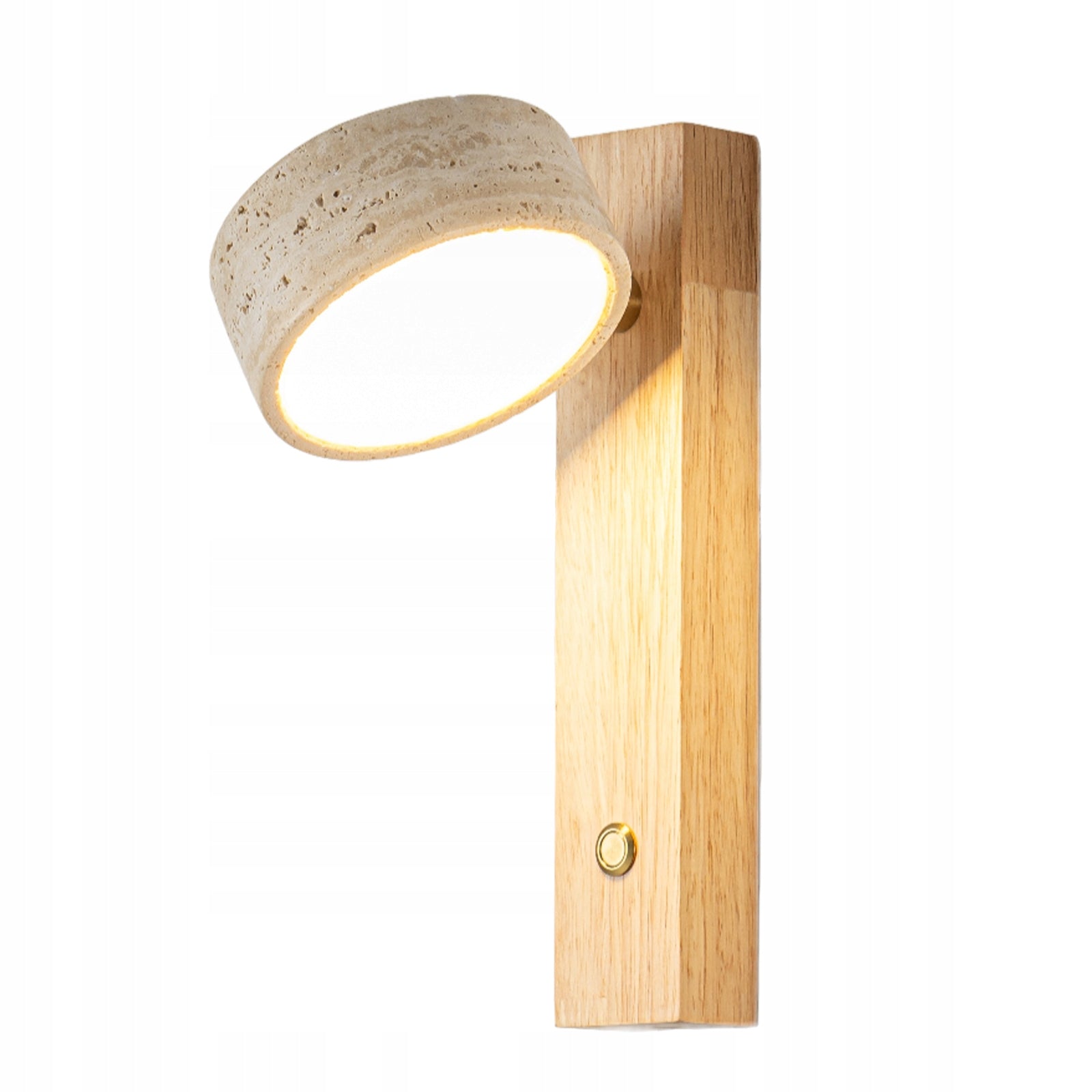 Wall Lamp with Switch in Yellow Travertine LED 3000K 10W Packaging status original