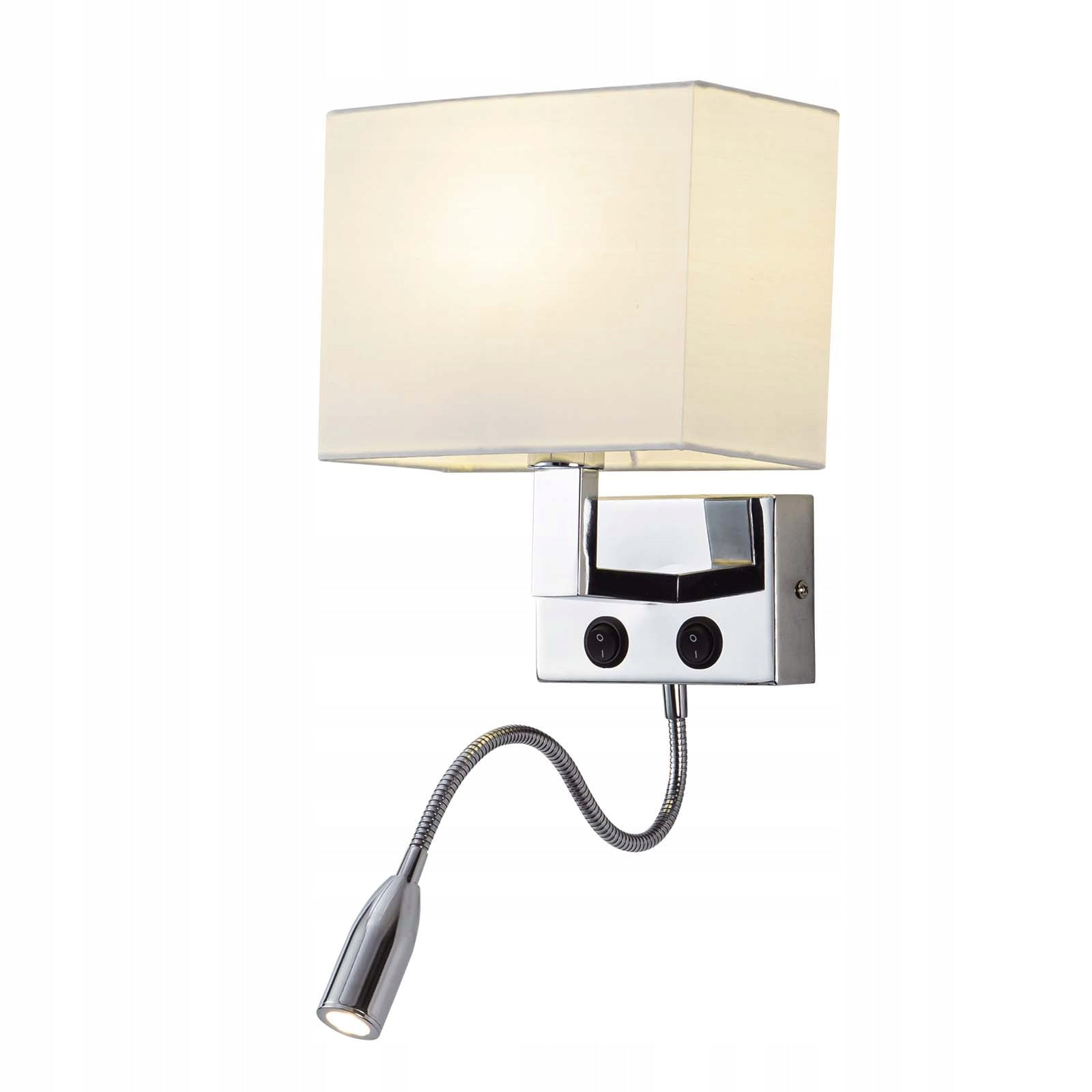 Wall Lamp with Switch with LED Reading Lamp Chrome E14
