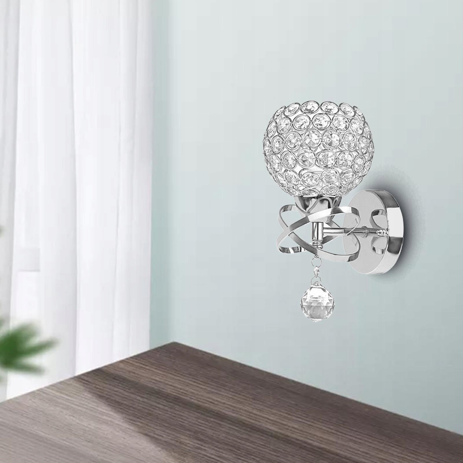 Wall Light for Bedside Passage Wall Sconce Silver Color white