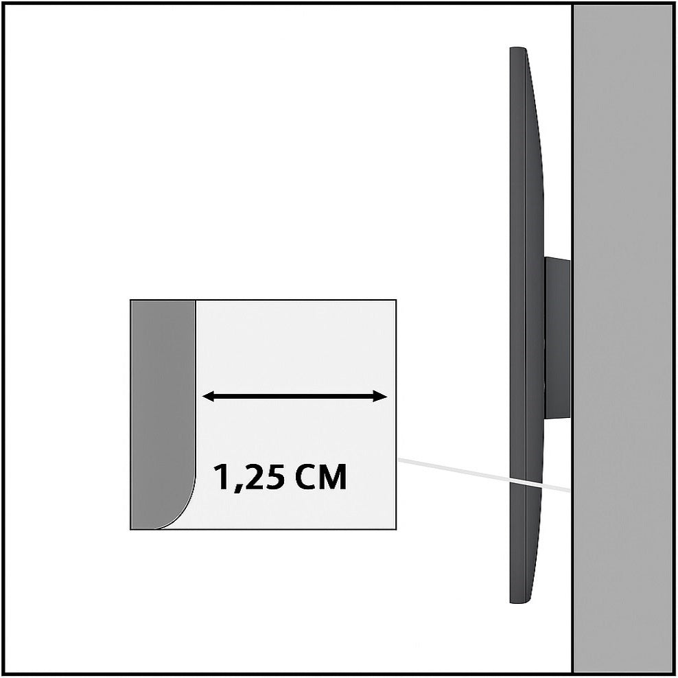 Wall Mount TV Mount 13-37" 35kg Slim 12mm VESA TV Hanger Techly Packaging status original