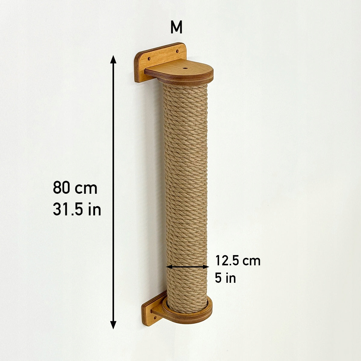 Wall Mounted Scratcher Solid Cat Post Cat Gift + Screws