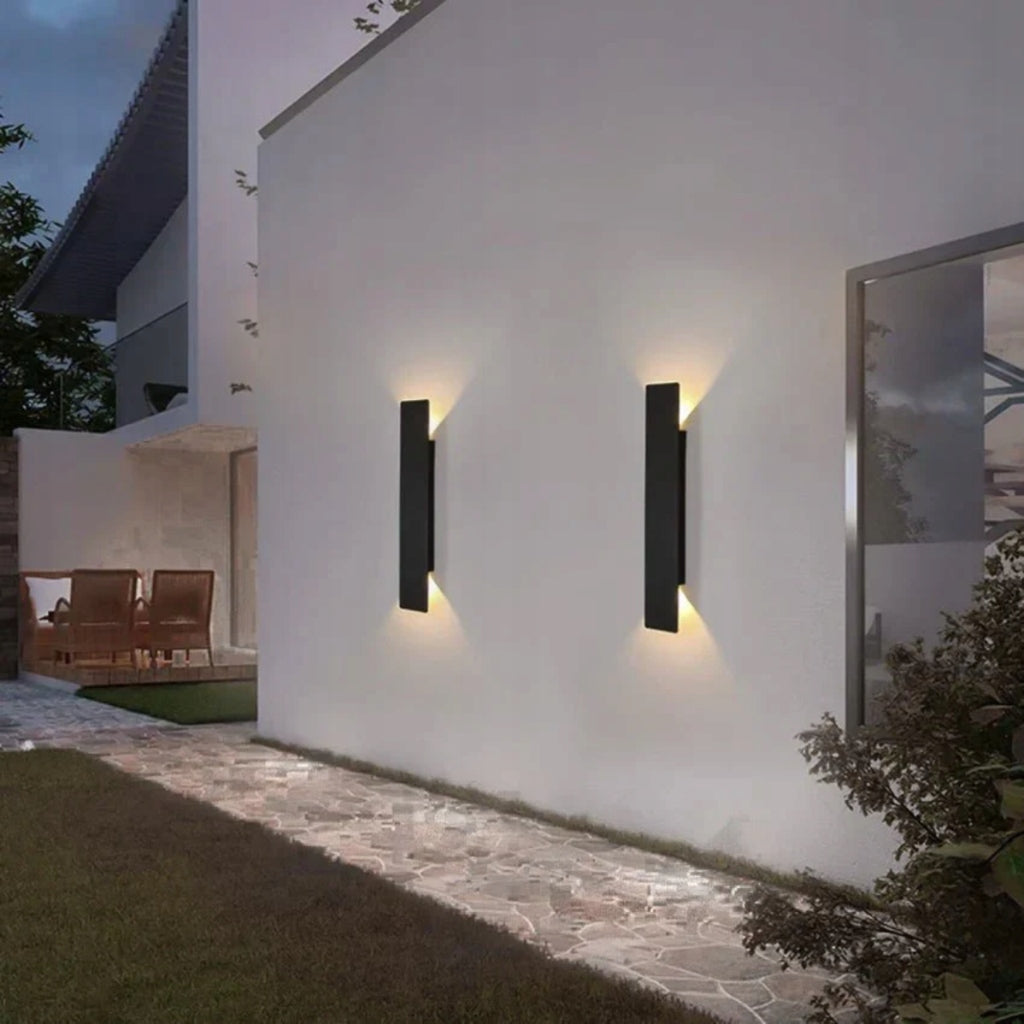 Wall Sconce Black Loft LED Facade Lamp Modern Rectangular 6W Color black