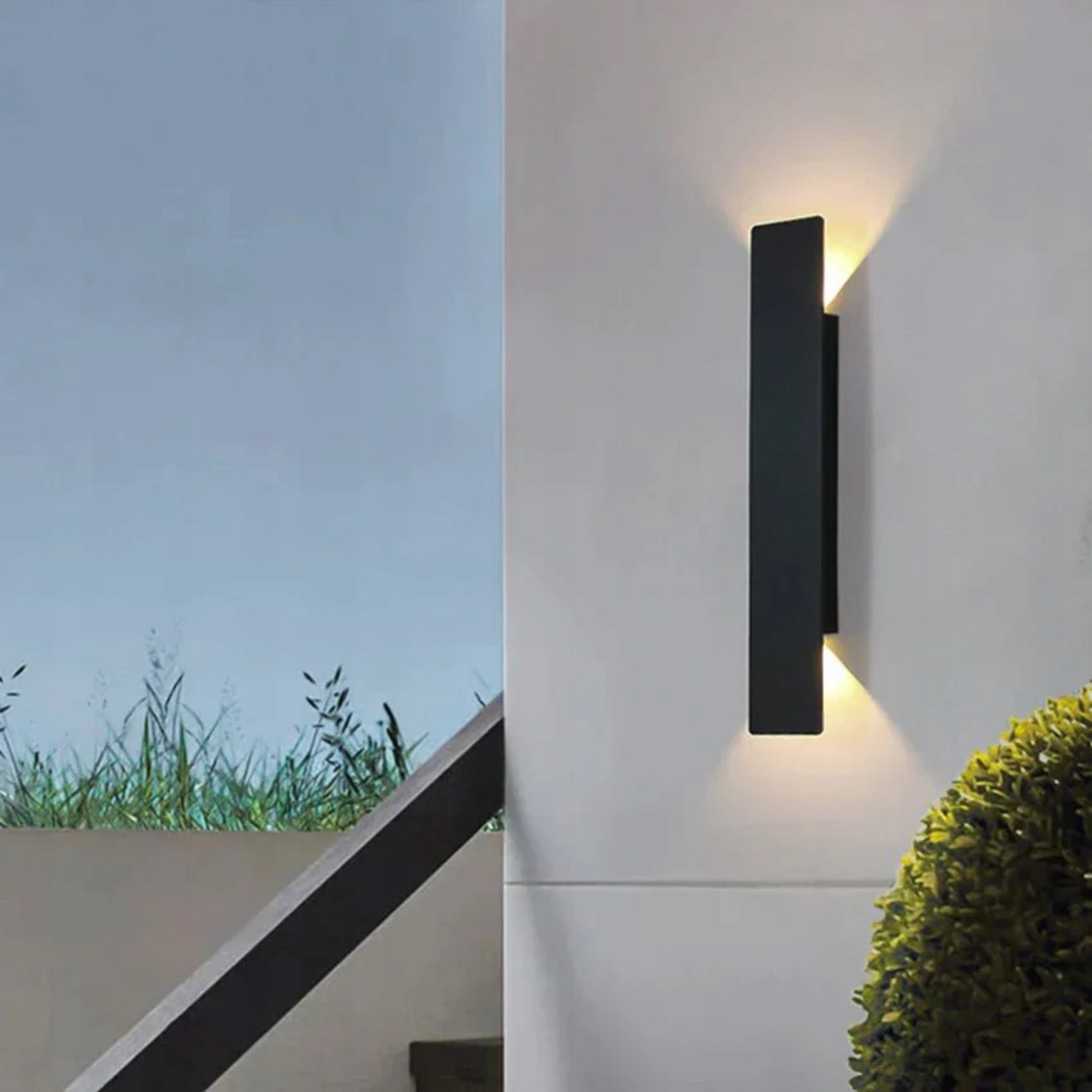 Wall Sconce Black Loft LED Facade Lamp Modern Rectangular 6W Length/height 60 cm
