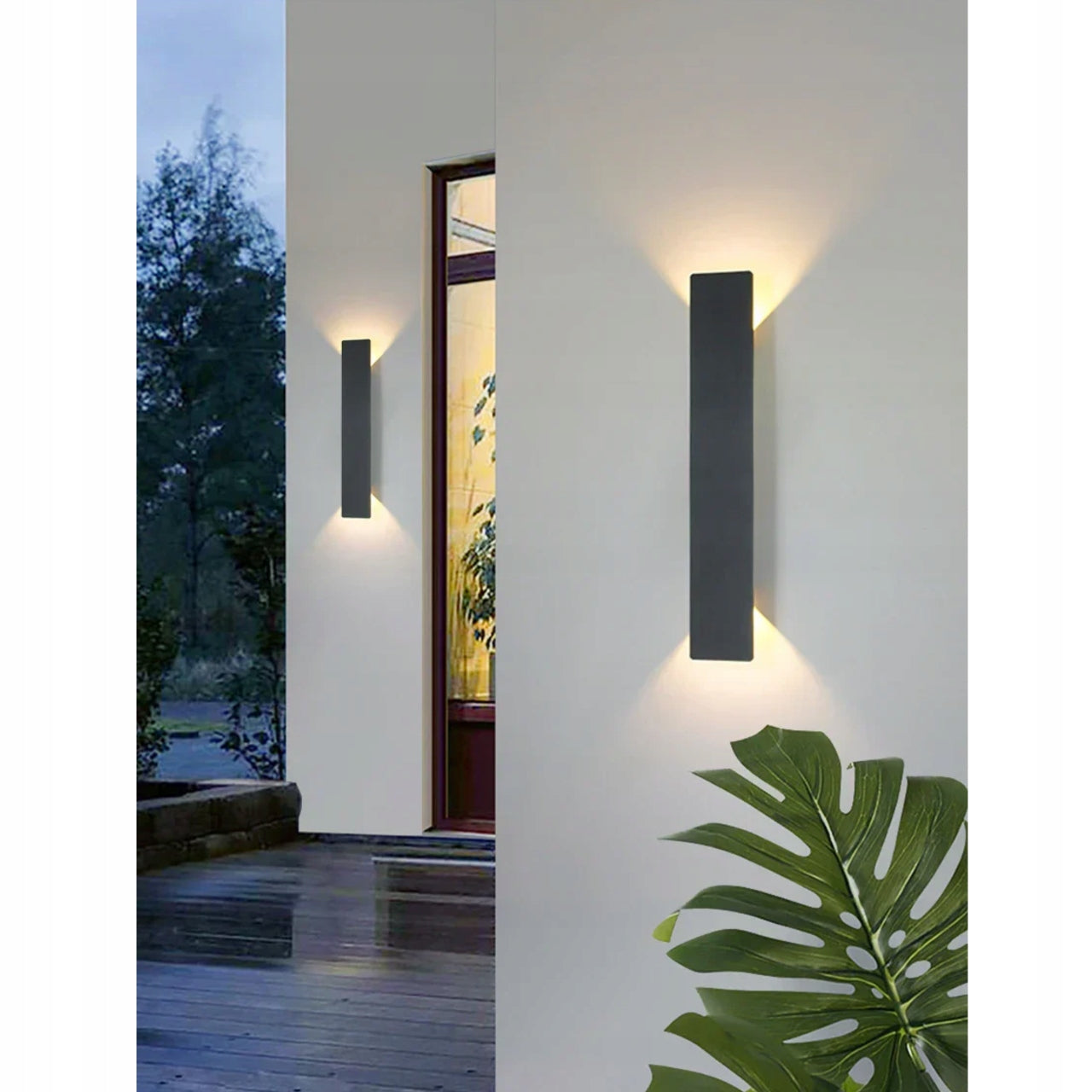 Wall Sconce Black Loft LED Facade Lamp Modern Rectangular 6W Product weight with unit packaging 0.5 kg