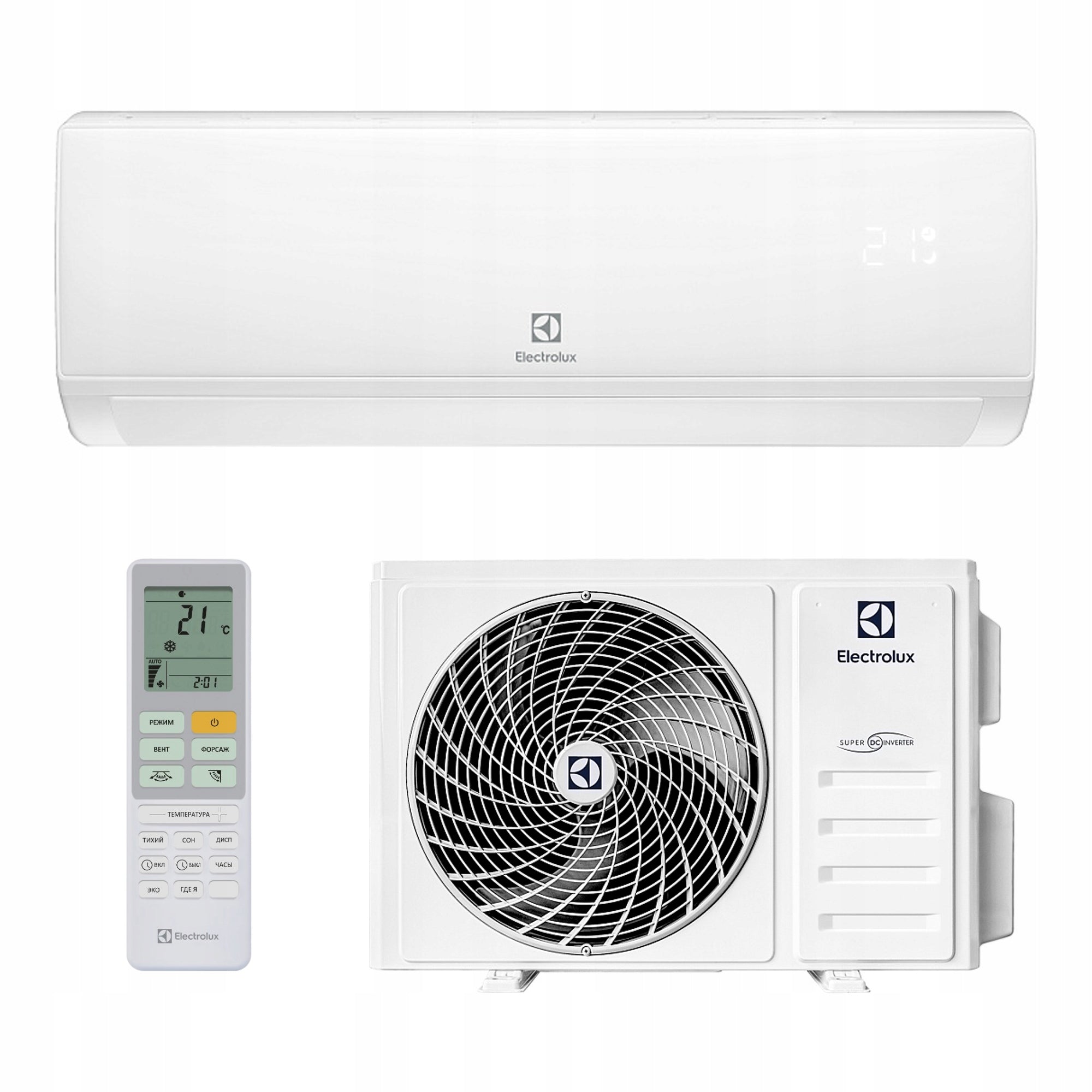 Wall air conditioner ELECTROLUX HEL 3,5kW 40m2 WIFI for HOME OFFICE EFFICIENT Manufacturer code EACS/I-12Hel/N8