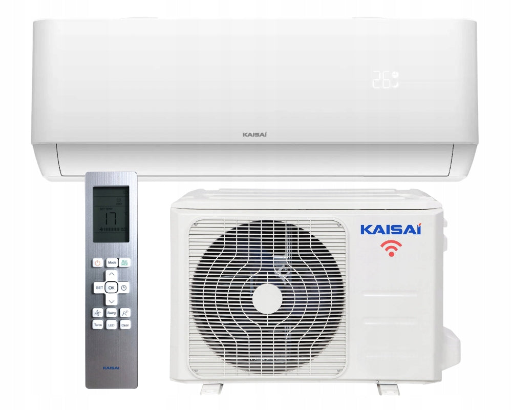 Wall air conditioner KAISAI PRO HEAT+ 7,0 kW powerful