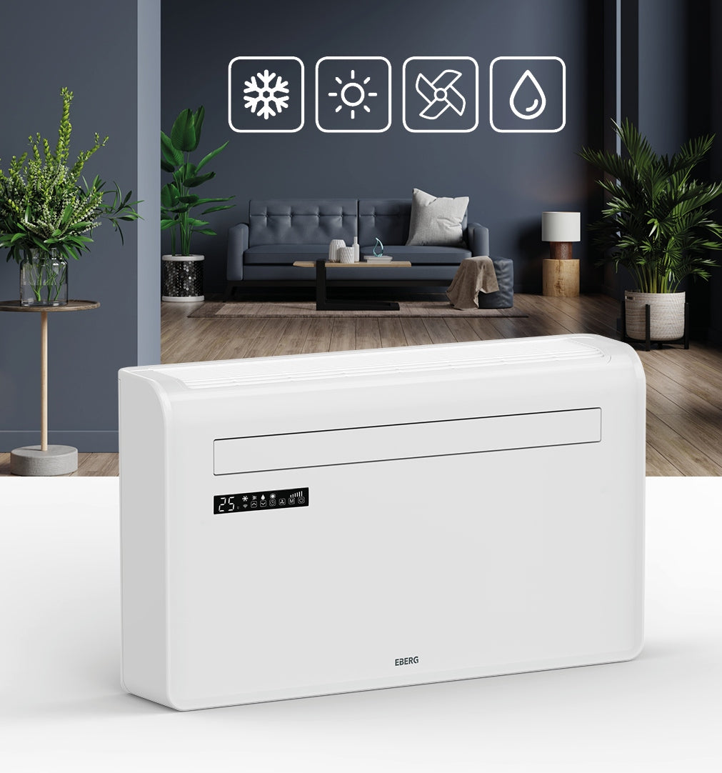 Wall air conditioner MONOBLOK 2,93kW inverter WiFi Heating Dehumidifier 24l/24h Recommended maximum room size 30 m²