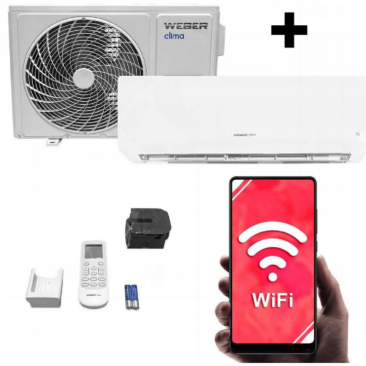 Wall air conditioner WEBER CLIMA Q 5,1 kW + 4D + WiFi