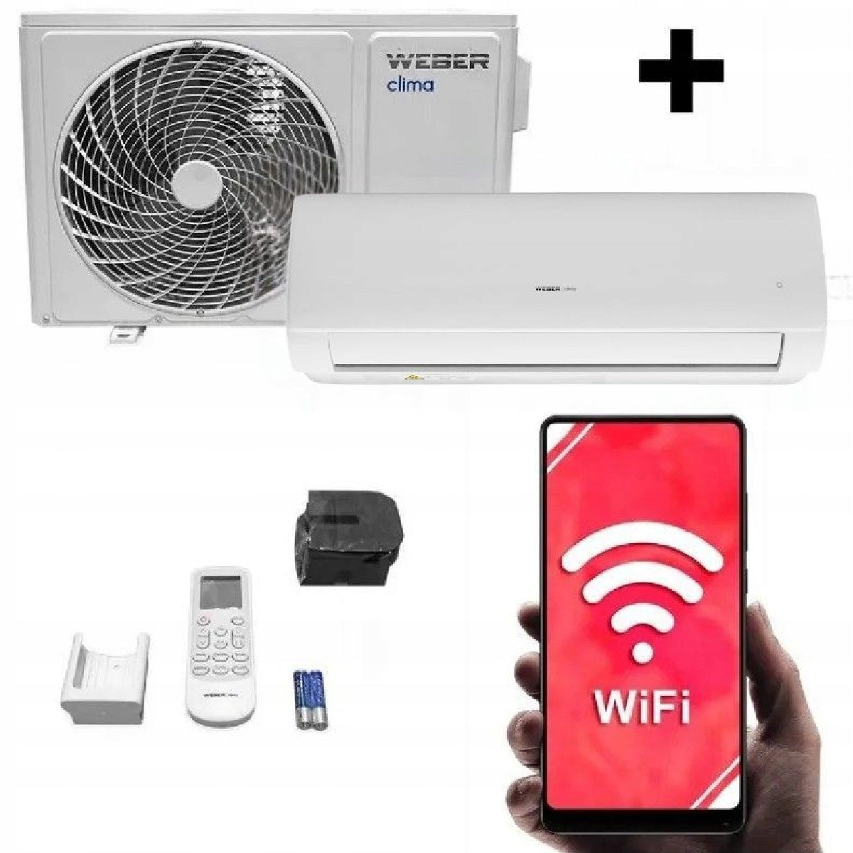 Wall air conditioner WEBER CLIMA Q 7 kW + 4D + WiFi