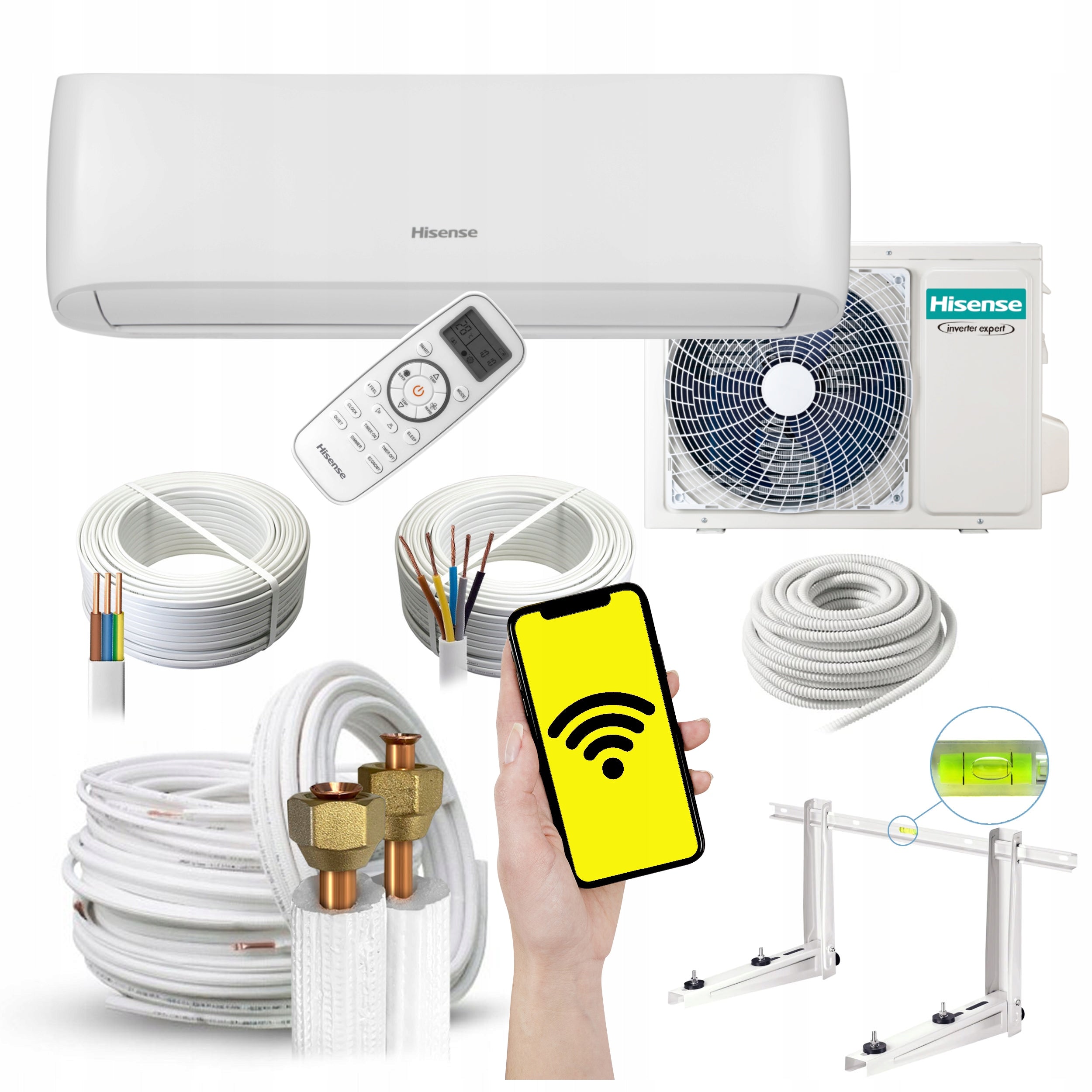 Wall air conditioning Hisense EasySmart 3,5kW + set of 3mb Rodigas