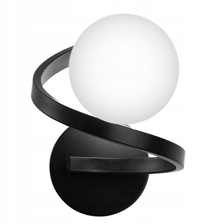 Wall lamp APP1209 black wall lamp milk shade