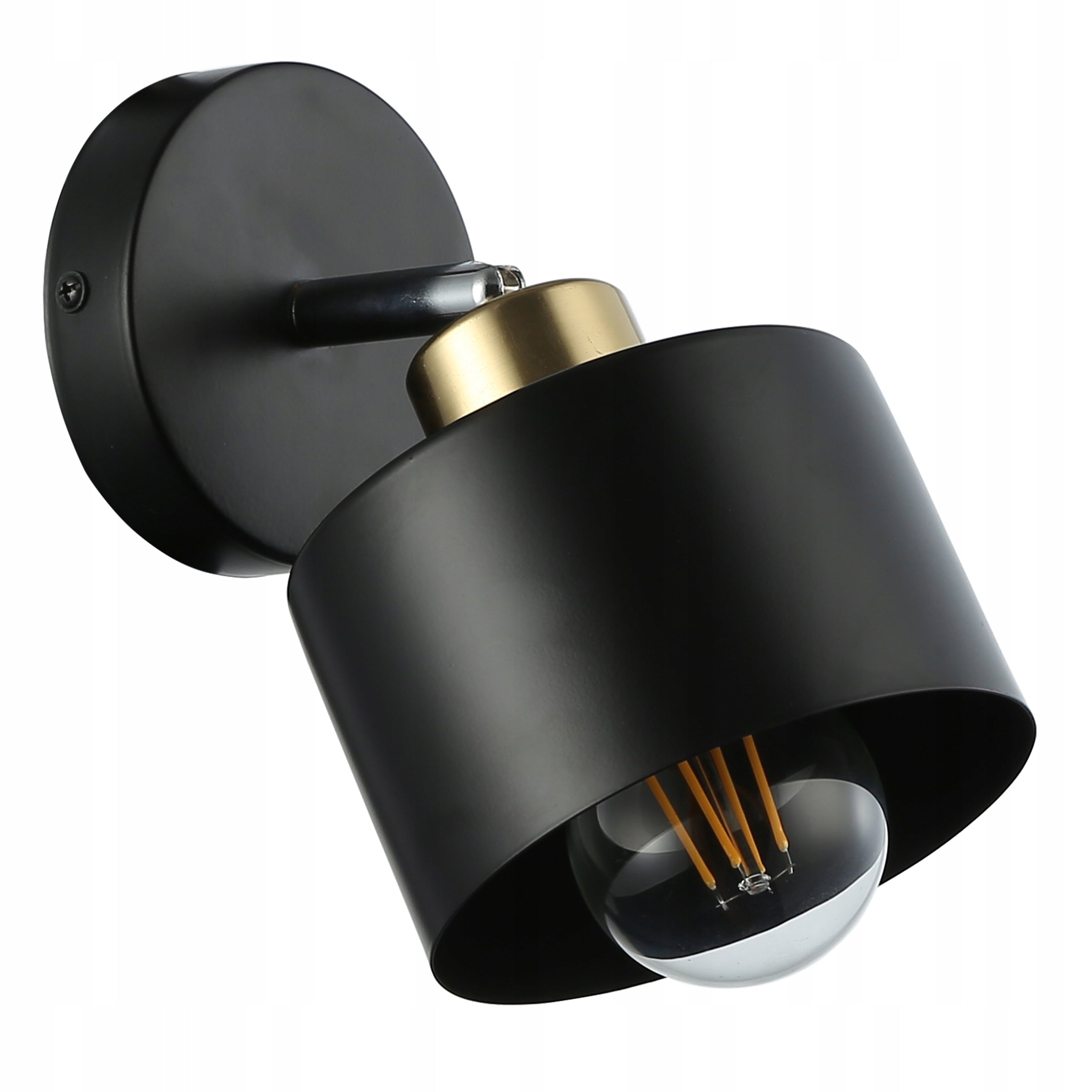 Wall lamp E27 LED Elza movable x1 black + copper