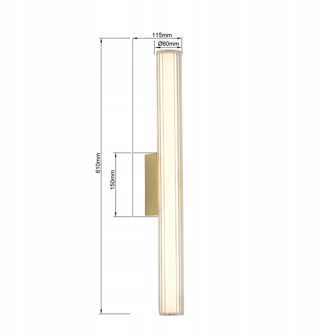 Wall lamp Linea LED CCT IP44 gold LP-0510/1W-61 GD Packaging status original