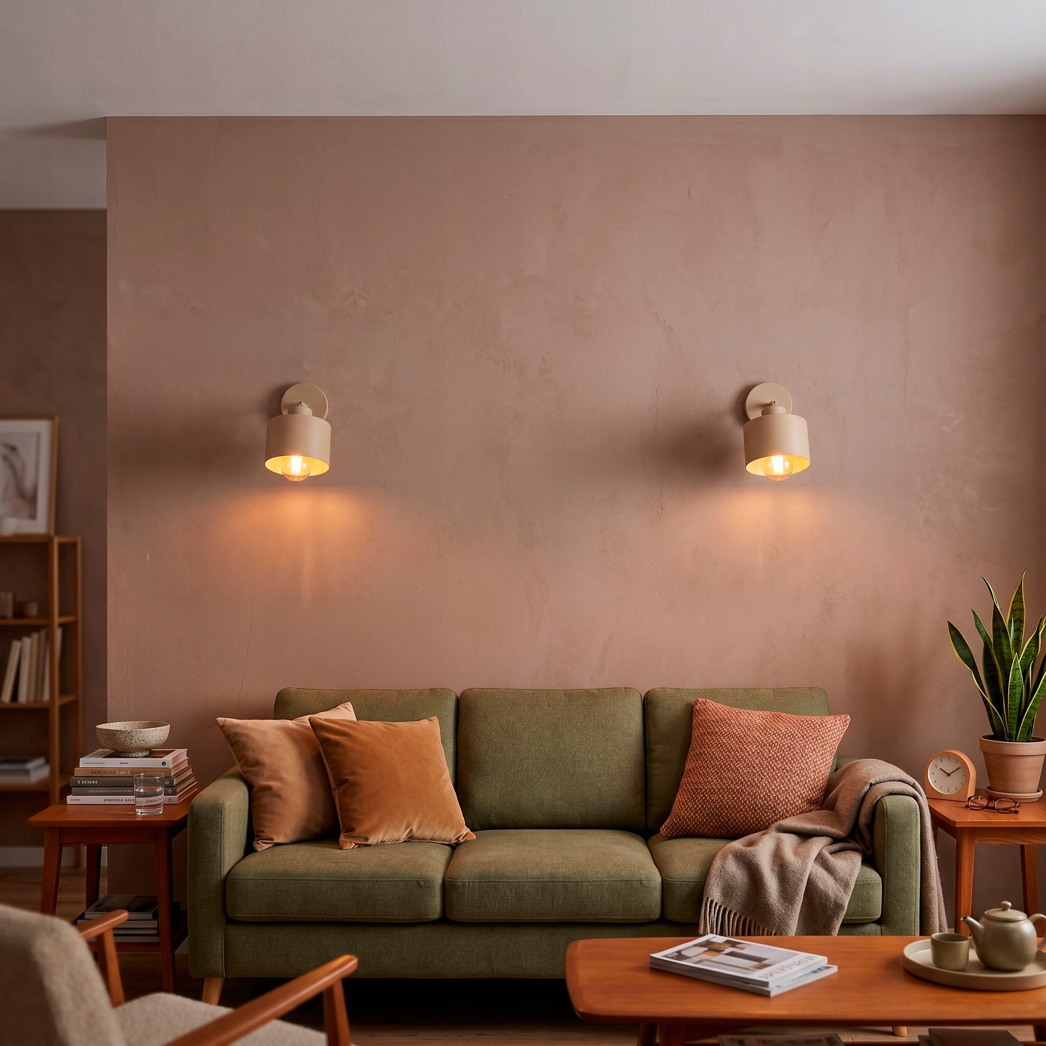 Wall lamp beige ecru lamp simple classic spot cashmere E27 35 W Packaging status original
