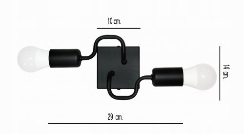 Wall lamp black loft E27 wall lamp modern industrial EAN (GTIN) 5905476858931