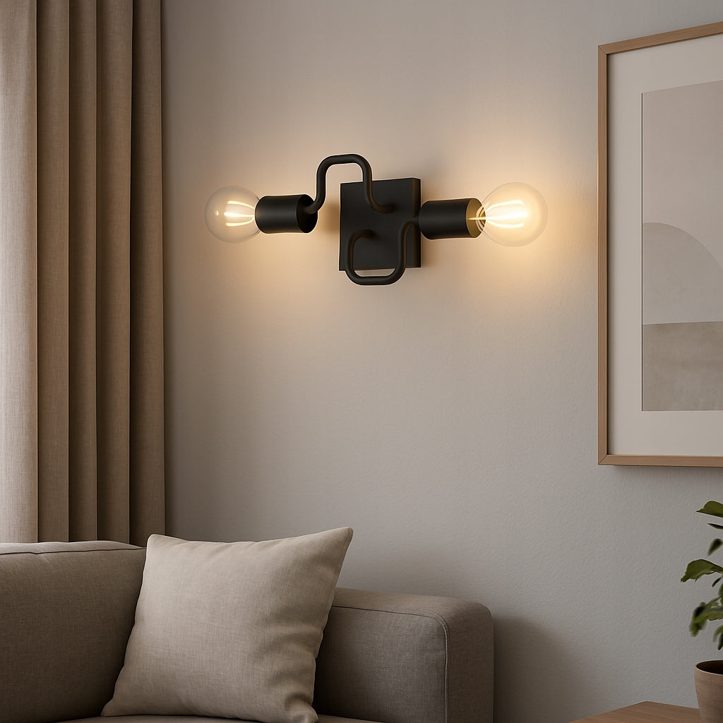 Wall lamp black loft E27 wall lamp modern industrial Manufacturer code 0893