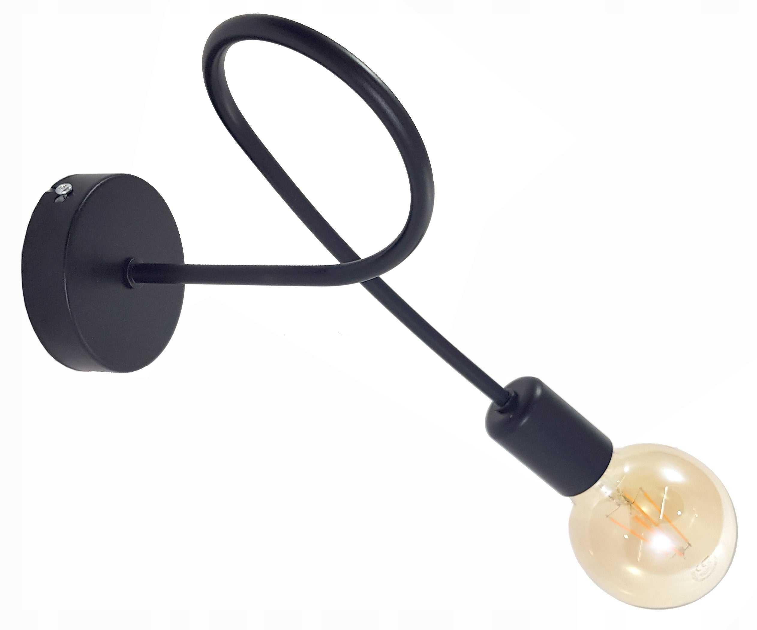 Wall lamp, curly wire LOFT EDISON 1x E27 Batteries included no