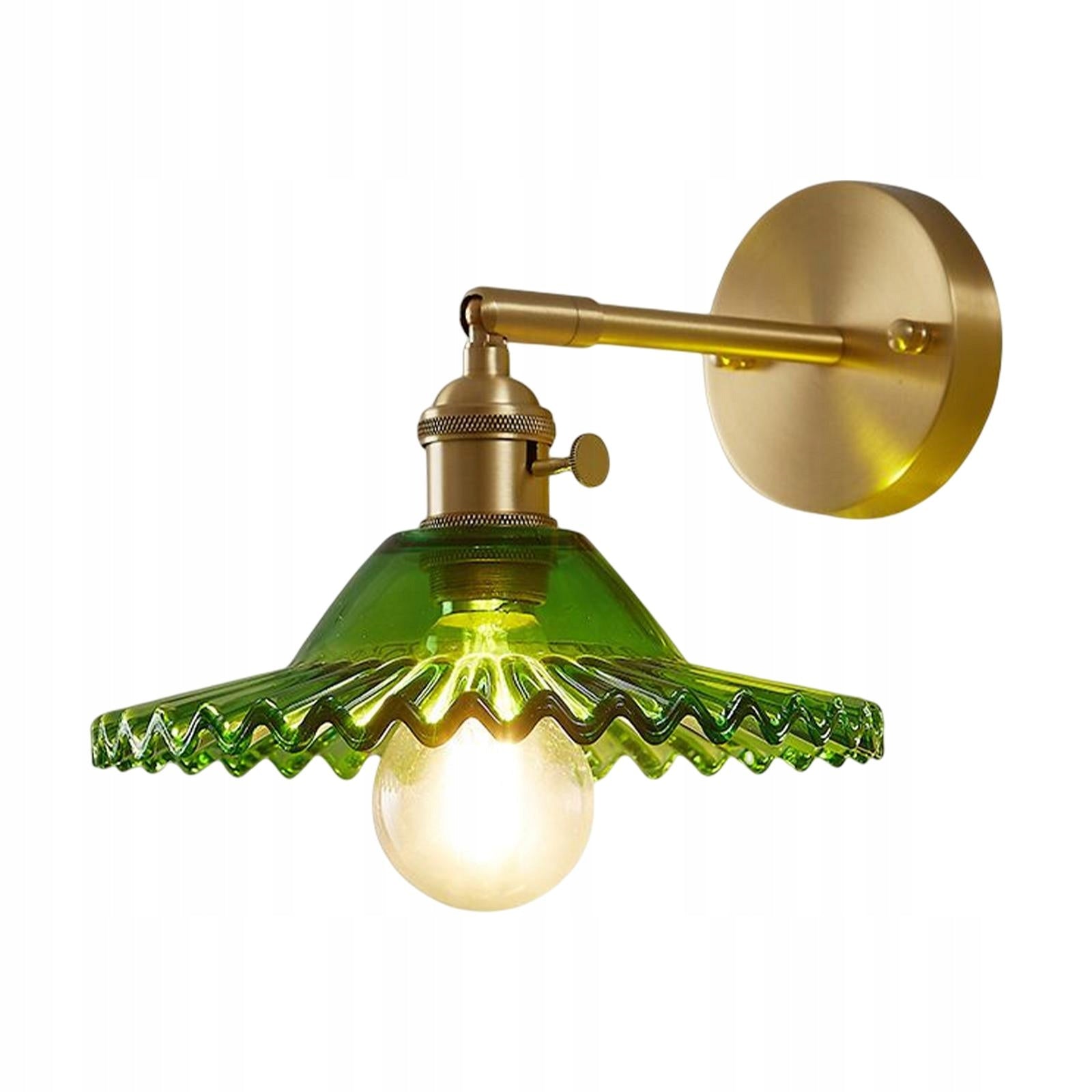 Wall lamp, glass shade, E27 base, wall sconce, wall